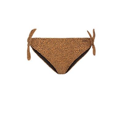 Protest strik bikinibroekje Mia met all over print lichtbruin/zwart Protest strik bikinibroekje Mia met all over print lichtbruin/zwart