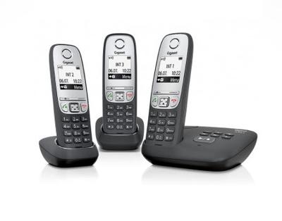 Gigaset A415A Trio DECT-telefoon Zwart Nummerherkenning