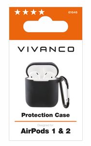 Vivanco AIRPODCASEVVBK Koptelefoon tas Zwart