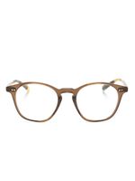 Oliver Peoples lunettes de vue Ronne à monture ronde - Marron