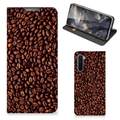 OnePlus Nord Flip Style Cover Koffiebonen