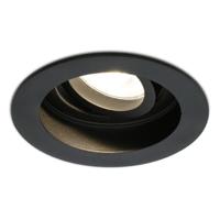 Laredo LED inbouwspot - GU10 4 Watt 345 lumen - 2700K Warm wit - Dimbaar - verzonken - Rond - Kantelbaar - IP20 Voor binnen - Zwart