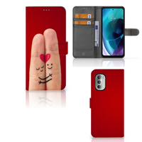 Motorola Moto G51 5G Wallet Case met Pasjes Liefde - Origineel Romantisch Cadeau - thumbnail