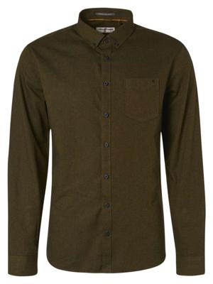 Shirt long sleeve flannel moss