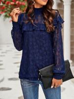 Plain Lace Casual Shirt