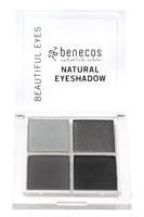benecos B09253 - natuurlijke cosmetica - Quattro Eyeshadow Palette - veganistisch - smokey eyes,8 g (1 pak)