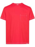 FURSAC t-shirt en coton à coutures contrastantes - Rouge