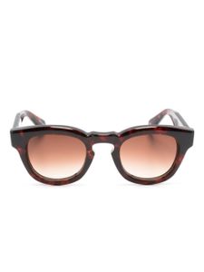 Matsuda lunettes de soleil M1029 à effet écailles de tortue - Marron