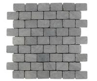 Stabigo Parquet 3.2x4.8 Light Grey Tumble mozaiek 30x30 cm grijs mat