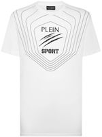 Plein Sport t-shirt en coton à logo imprimé - Blanc