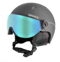 Sinner Titan Visor skihelm - Mat Donkergrijs - 59-62 cm