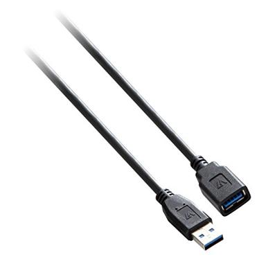 V7 USB 3.0 verlengkabel (stekker-A naar female A, 3m) zwart