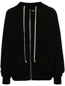 Rick Owens zip-up organic-cotton hoodie - Noir