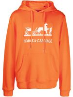 Mostly Heard Rarely Seen 8-Bit hoodie Horse & Carriage - Orange