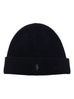 Polo Ralph Lauren Polo Pony cashmere beanie - Bleu - thumbnail