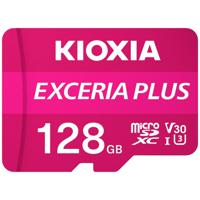 Kioxia EXCERIA PLUS microSDXC-kaart 128 GB A1 Application Performance Class, UHS-I, v30 Video Speed Class A1-vermogensstandaard, Schokbestendig, Waterdicht - thumbnail