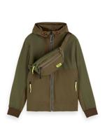 Scotch & Soda Scotch & Soda Short hooded jacket with pop detail
