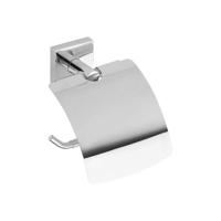 Toiletrolhouder Sapho X-Square 13.5x15.5 cm met Klep Chroom Sapho