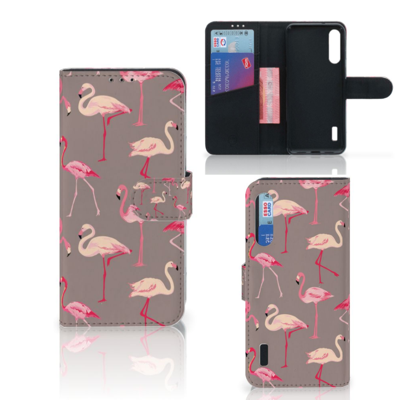 Xiaomi Mi A3 Telefoonhoesje met Pasjes Flamingo Xiaomi Mi A3 Telefoonhoesje met Pasjes Flamingo