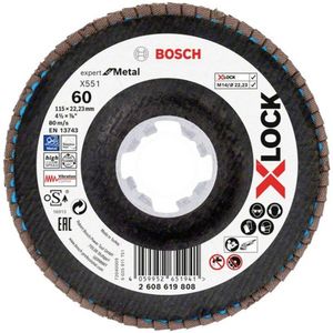 Bosch Accessories 2608619808 X551 Lamellenschijf Diameter 115 mm Boordiameter 22.23 mm 1 stuk(s)