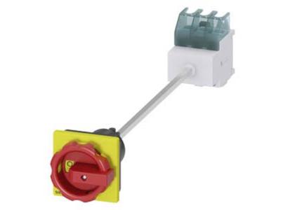 Belastbare scheidingsschakelaar Rood, Geel 3-polig 16 mm² 25 A 690 V/AC Siemens 3LD21150TK53 Belastbare scheidingsschakelaar Rood, Geel 3-polig 16 mm² 25 A 690 V/AC Siemens 3LD21150TK53