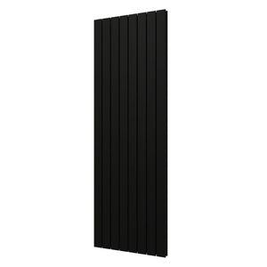 Plieger Designradiator Cavallino Retto Dubbel 1549 Watt Middenaansluiting 180x60,2 cm Mat Zwart