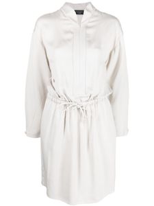 Emporio Armani robe-chemise à design drapé - Tons neutres