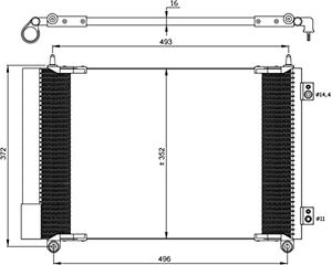 Condensor, airconditioning 35899