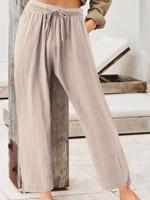 Casual Plain Loose Pants - thumbnail