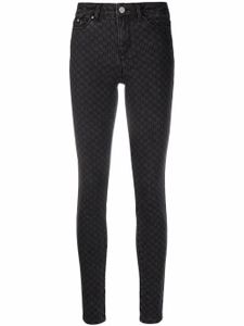 Karl Lagerfeld jean skinny à motif monogrammé - Noir