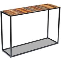 Wandtafel 110x35x76 cm massief gerecycled hout