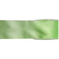 1x Groene satijnlint rollen 2,5 cm x 25 meter cadeaulint verpakkingsmateriaal - thumbnail