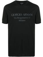 Giorgio Armani t-shirt à logo imprimé - Noir - thumbnail