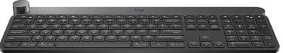 Logitech Craft Advanced keyboard with creative input dial toetsenbord RF-draadloos + Bluetooth QWERTY Scandinavisch Zwart, Grijs