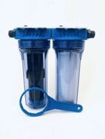 AQUA Logic - Inline Duo - Carbon + Ultra Full-Size - 10 INCH - (Inbouw Waterfilter)