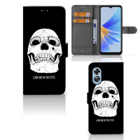 Telefoonhoesje met Naam OPPO A17 Skull Eyes