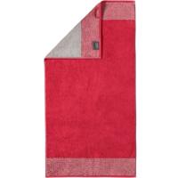 Cawö Cawo Two-Tone Handdoek Bordeaux 50x100