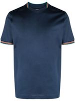 Paul Smith t-shirt en coton à détail de rayures - Bleu - thumbnail