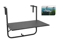 Balkontafel mat donker grijs