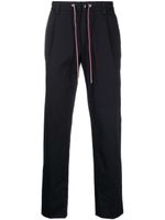 Moncler drawstring-waist straight-leg trousers - Bleu