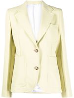 Victoria Beckham blazer à simple boutonnage - Vert - thumbnail