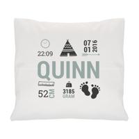 Geboortekussen bedrukken - Wit