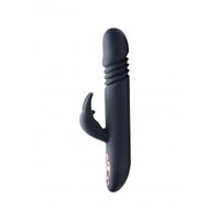 Royal Rabbits Bunny Thrust 10X Thrusting Rabbit Vibrator - Black