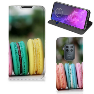 Motorola One Zoom Flip Style Cover Macarons