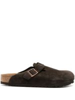 Birkenstock sandales sabots Boston en daim - Marron