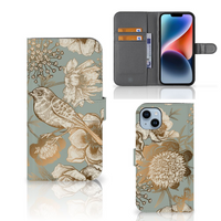 Hoesje voor iPhone 15 Plus Vintage Bird Flowers - thumbnail