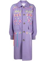 Mira Mikati Trui met borduurwerk - Paars