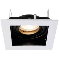 Deko Light 110003 Algol I Plafondinbouwring LED, Halogeen GU5.3, MR16 35 W Signaalwit (RAL 9003)