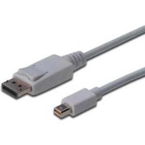 Digitus mini DP - DP, 3m mini DisplayPort DisplayPort Wit