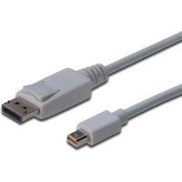 Digitus mini DP - DP, 3m mini DisplayPort DisplayPort Wit - thumbnail